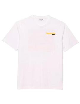 Camiseta Lacoste Estampado Blanca Hombre