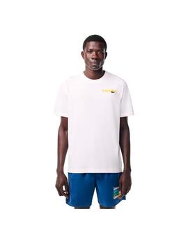 Camiseta Lacoste Estampado Blanca Hombre