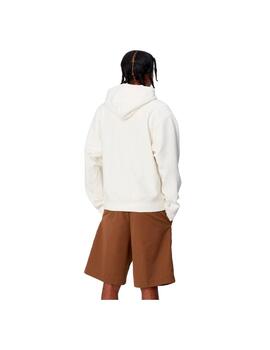 Sudadera Carhartt American Script Blanca Hombre