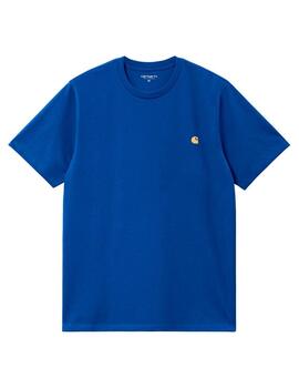 Camiseta Carhartt S/S Chase Azul Hombre