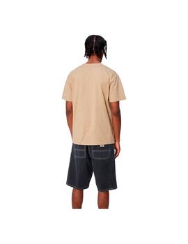 Camiseta Carhartt S/S Chase Beige Hombre 