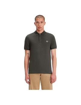 Polo Fred Perry Plain Verde Hombre