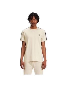 Camiseta Fred Perry Con Cinta Beige Hombre