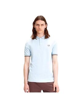 Polo Fred Perry Con Ribete Azul Hombre 