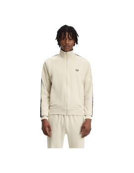 Chaqueta Fred Perry Cinta Deportiva Beige Hombre