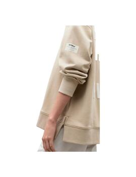 Sudadera Ecoalf Mossalf Beige Mujer