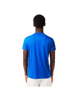 Camiseta Lacoste Algodón Pima Azul Hombre