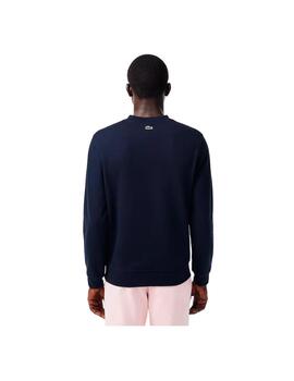 Sudadera Lacoste Estampado Monograma Marino Hombre