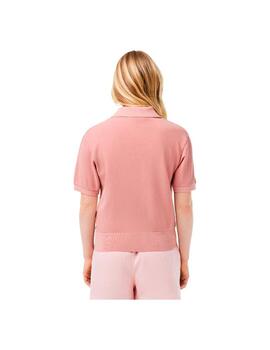 Polo Lacoste Teñido Rosa Mujer