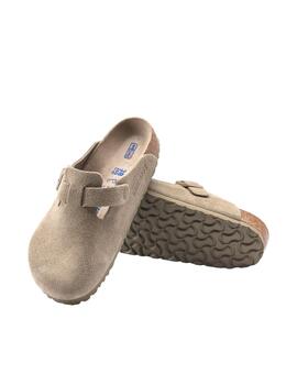 Zueco Birkenstock Boston SFB LEVE Beige Unisex