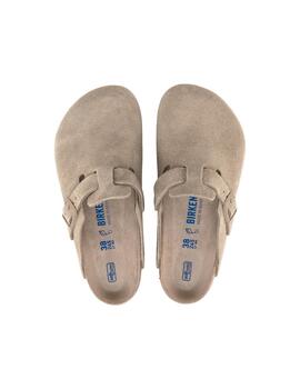 Zueco Birkenstock Boston SFB LEVE Beige Unisex