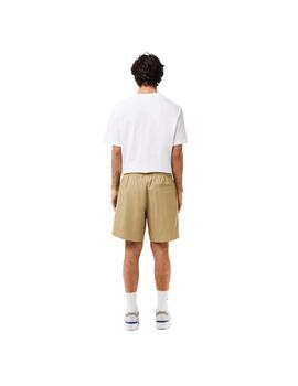 Pantalón Corto Lacoste Relaxed Fit Beige Hombre