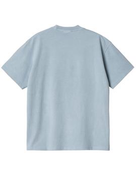 Camiseta Carhartt S/S Duster Script Azul Hombre