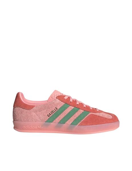 Zapatilla Adidas Gazelle Indoor W Rosa Verde Mujer