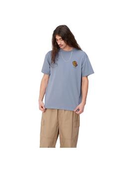 Camiseta Carhartt S/S Diagram C Morada Hombre