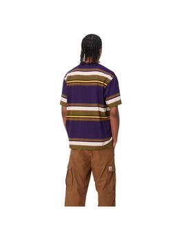 Camiseta Carhartt S/S Morcom Morada Hombre