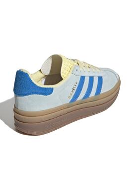 Zapatilla Adidas Gazelle Bold Azul Mujer