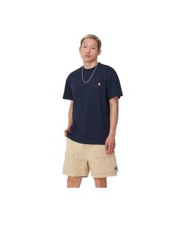 Camiseta Carhartt Wip S/S American Script Marino