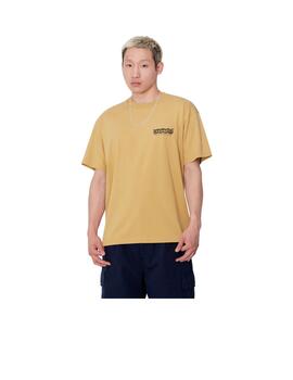 Camiseta Carhartt Wip S/S Stamp Beige Hombre