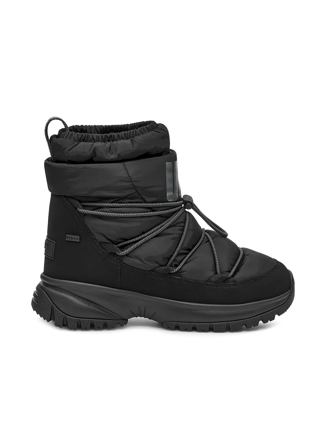 Bota UGG Yose Puffer Mid Negro Mujer