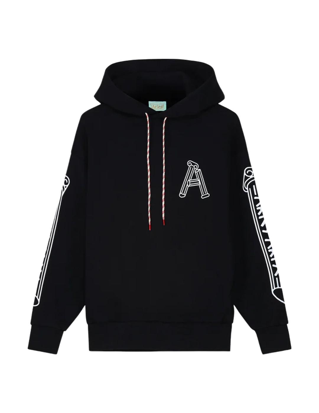 Sudadera Aries Column Negro Unisex