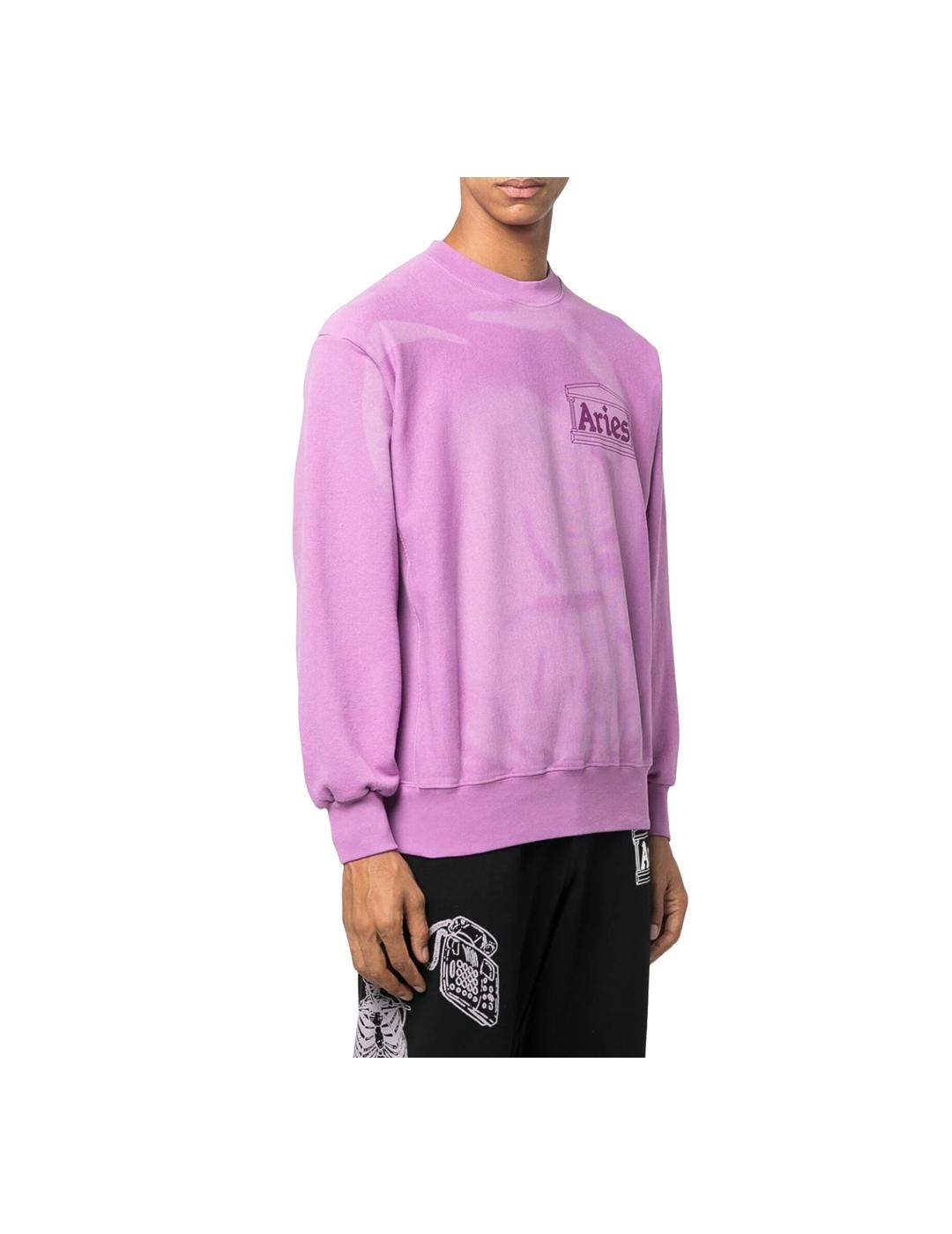 Sudadera Aries Sunbleached Cross Morado Unisex