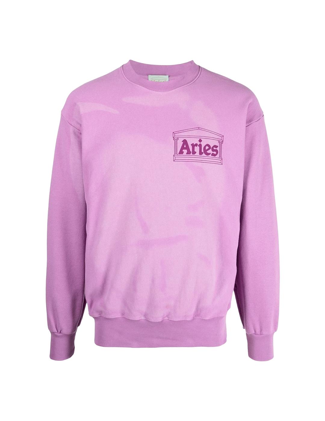 Sudadera Aries Sunbleached Cross Morado Unisex