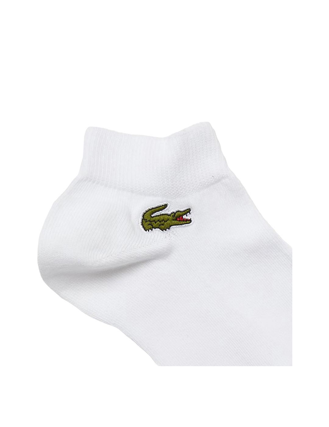 Calcetín Lacoste Low-Cut Pack Blanco Unisex