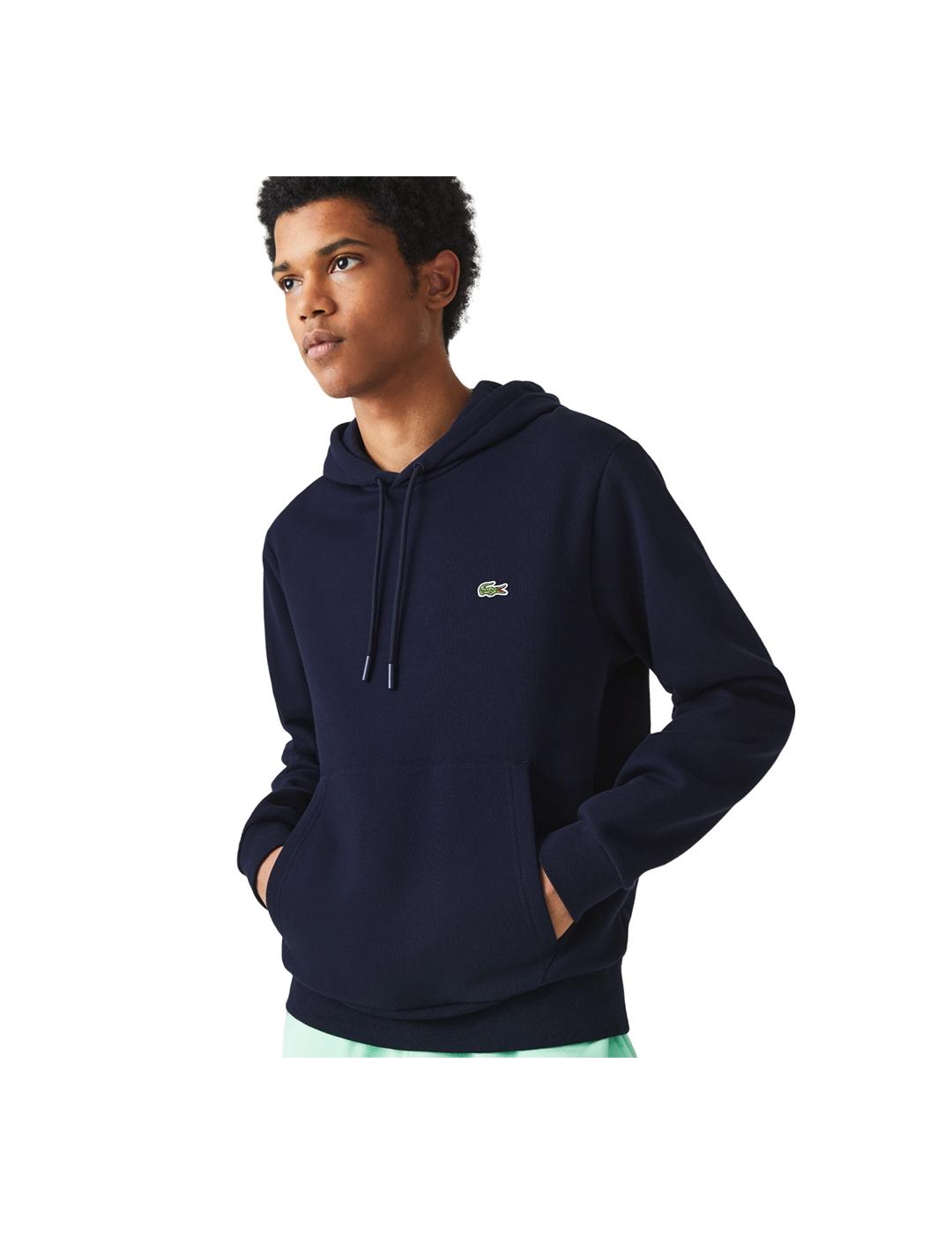 Sudadera Clásica Capucha Lacoste Marino Hombre