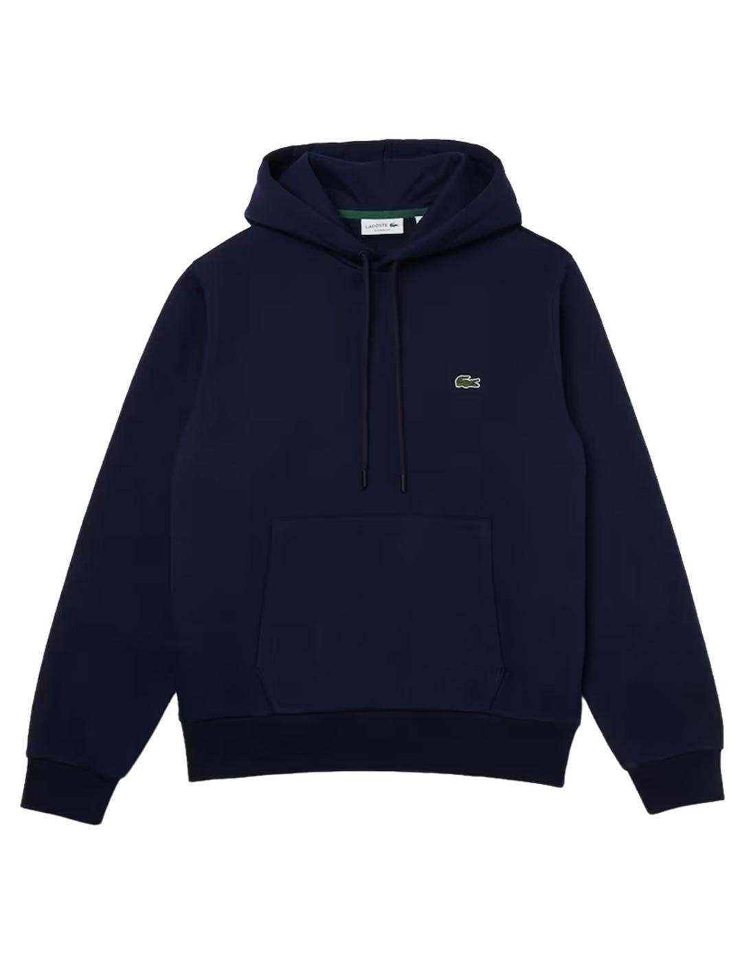 Sudadera Clásica Capucha Lacoste Marino Hombre
