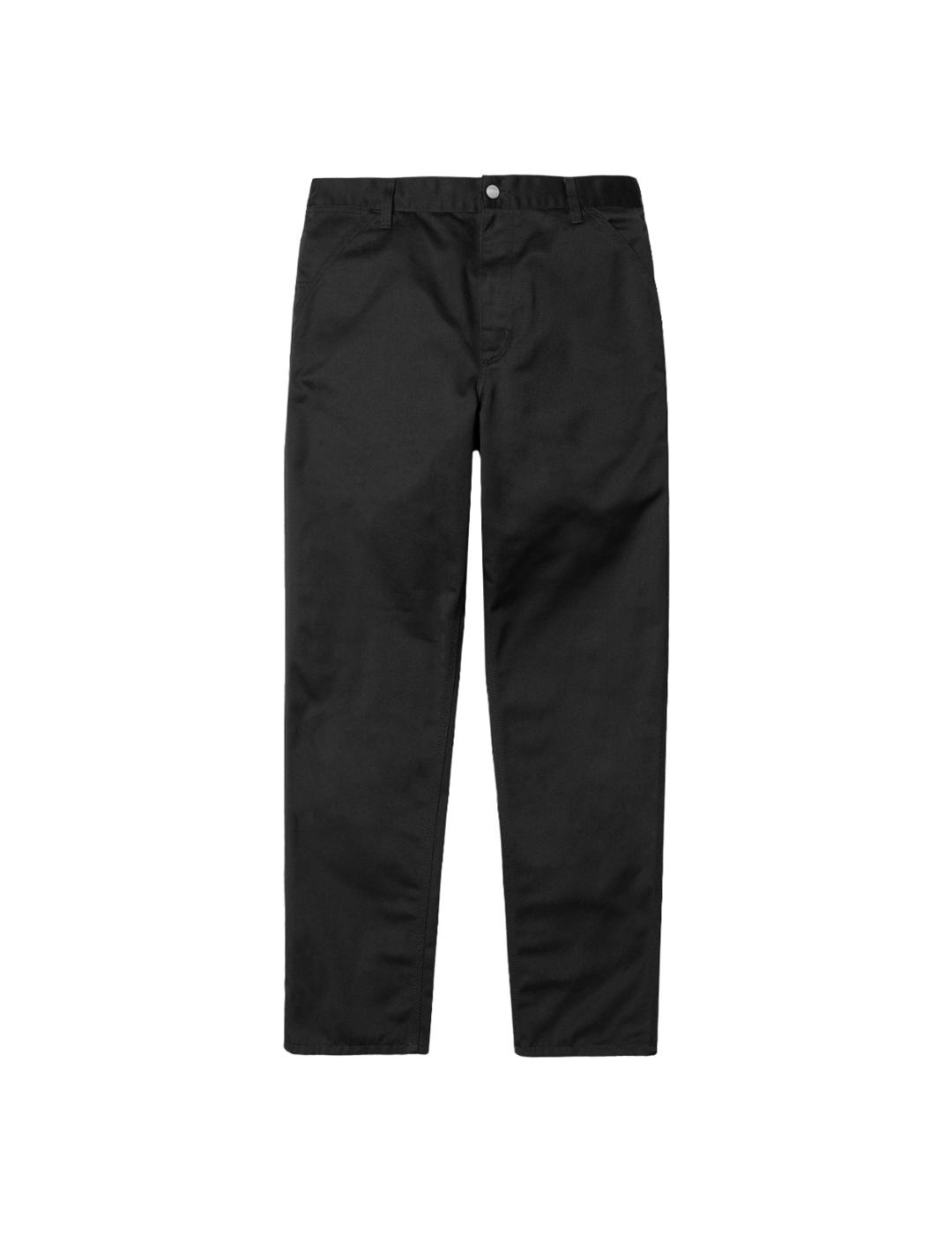 Pantalón Carhartt WIP Simple Negro Hombre