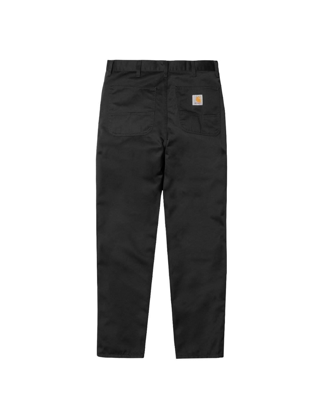 Pantalón Carhartt WIP Simple Negro Hombre