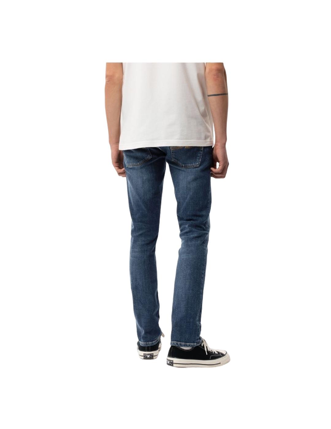 Pantalón Vaquero Nudie Jeans Grim Tim Azul Hombre