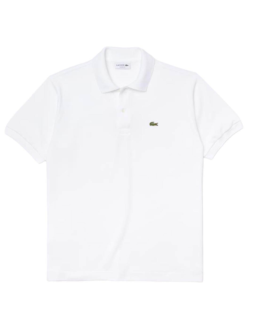 Polo Slim Fit Lacoste Blanco Hombre