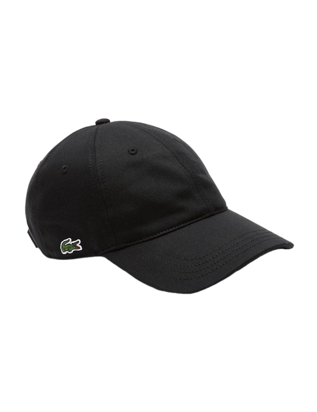Gorra Lacoste Logo Lateral Negro Unisex