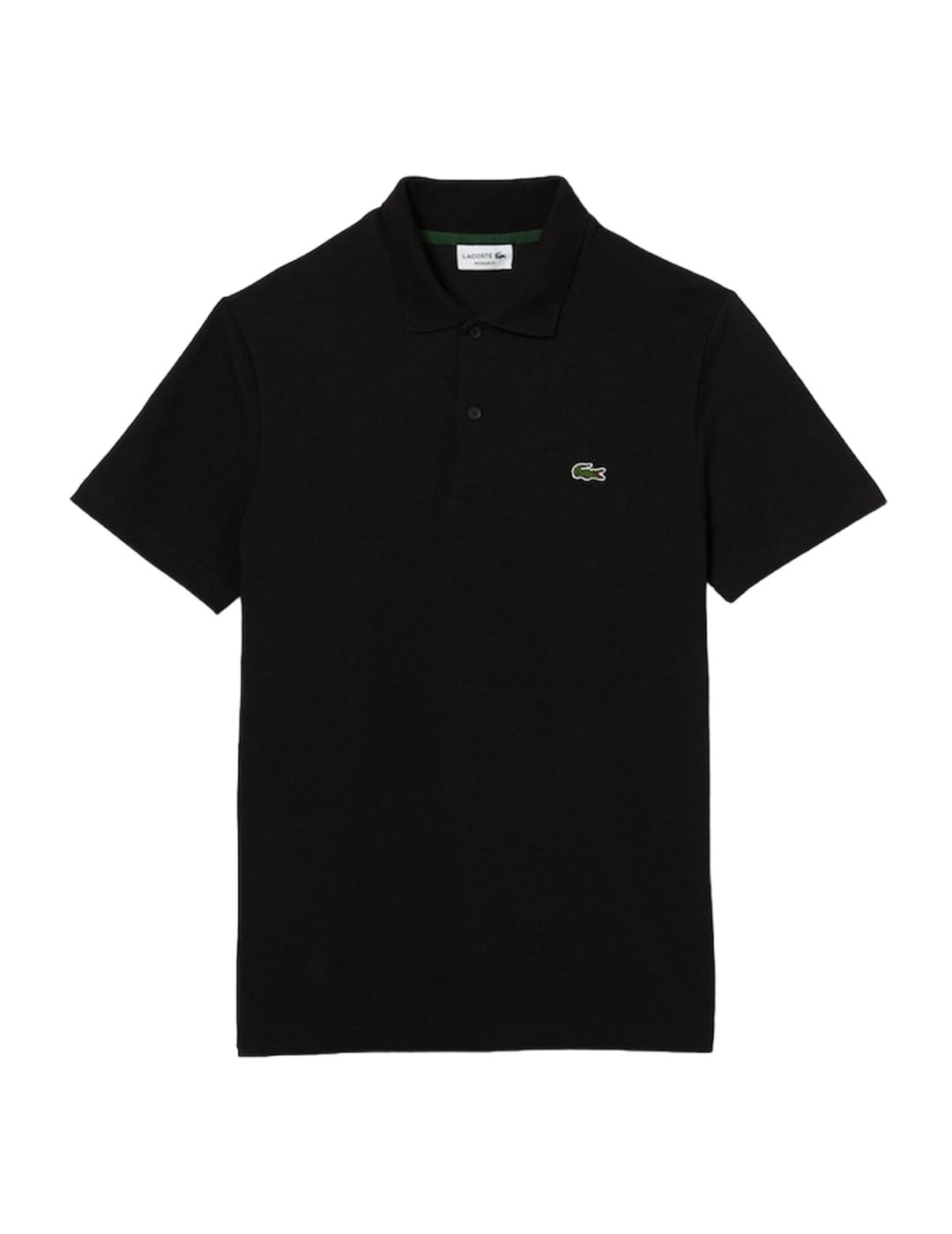 Polo Slim Fit Lacoste Negro Hombre