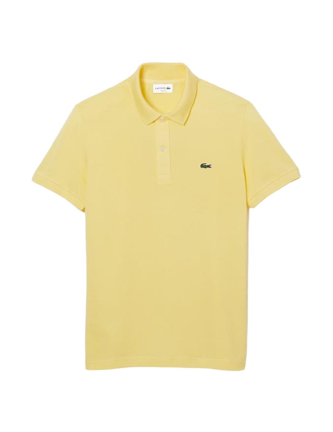 Polo Slim Fit Lacoste Amarillo Hombre