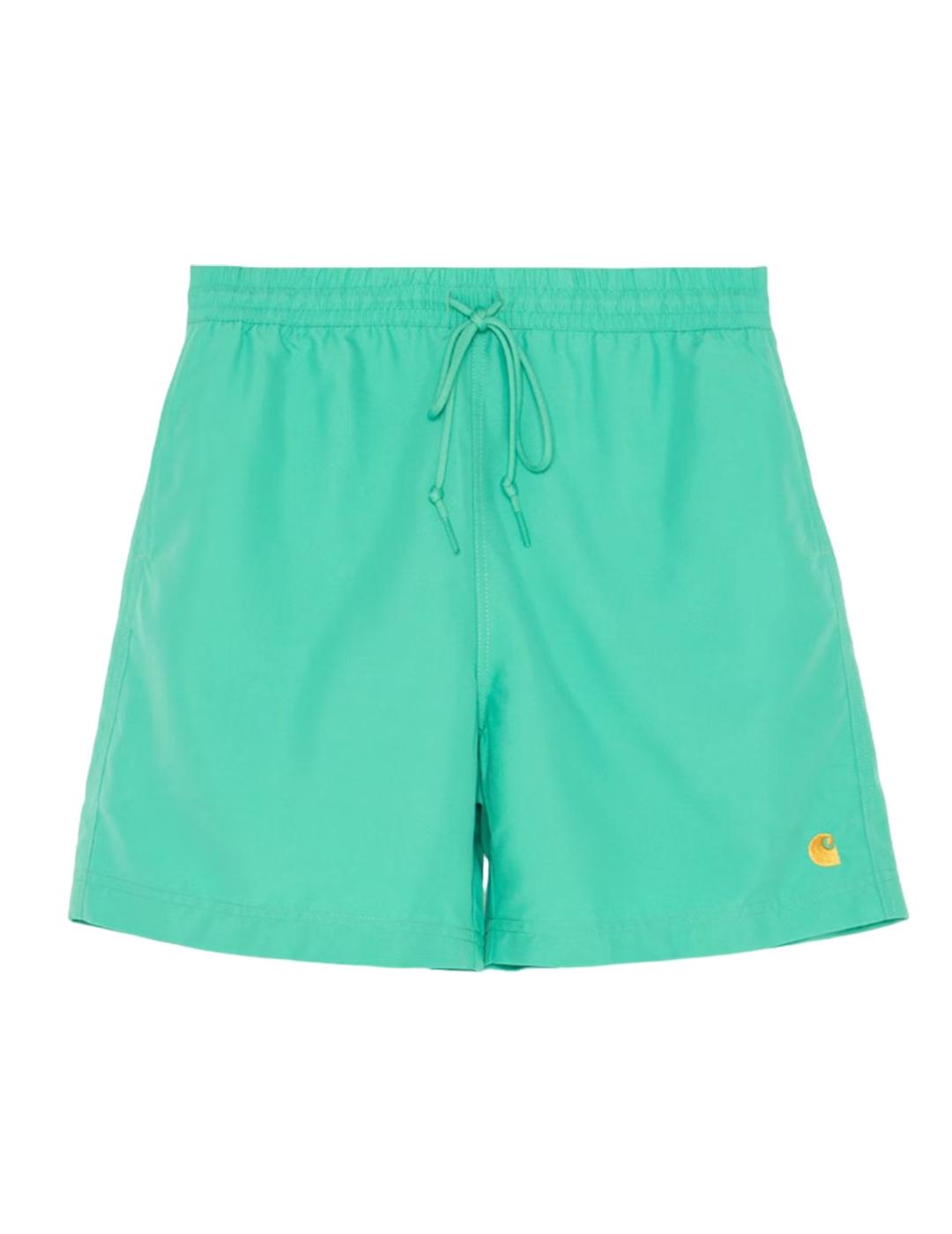 Bañador Carhartt WIP Chase Trunks Turquesa Hombre