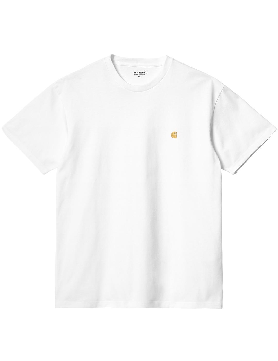 Camiseta Carhartt WIP Chase Blanco Unisex