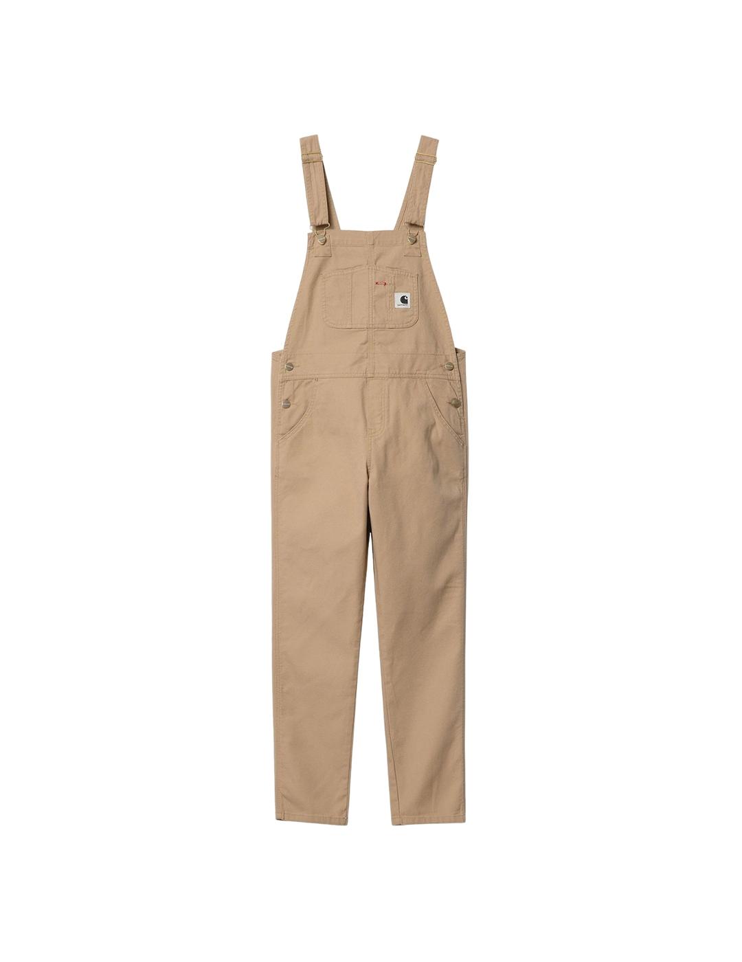 Peto Carhartt WIP Bib Overall Beige Mujer