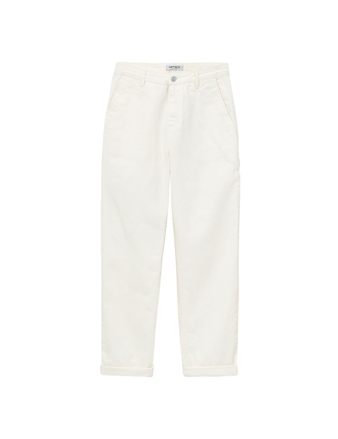 Pantalón Carhartt WIP Pierce Blanco Mujer