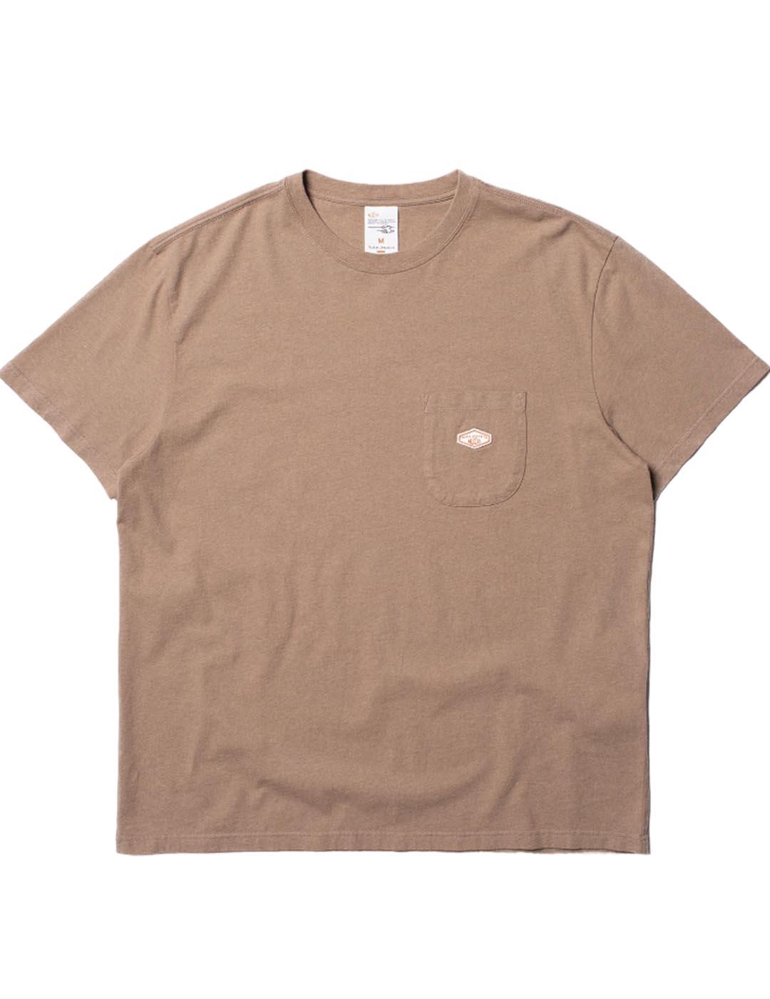 Camiseta Nudie Jeans Leffe-Pocket Marrón Unisex