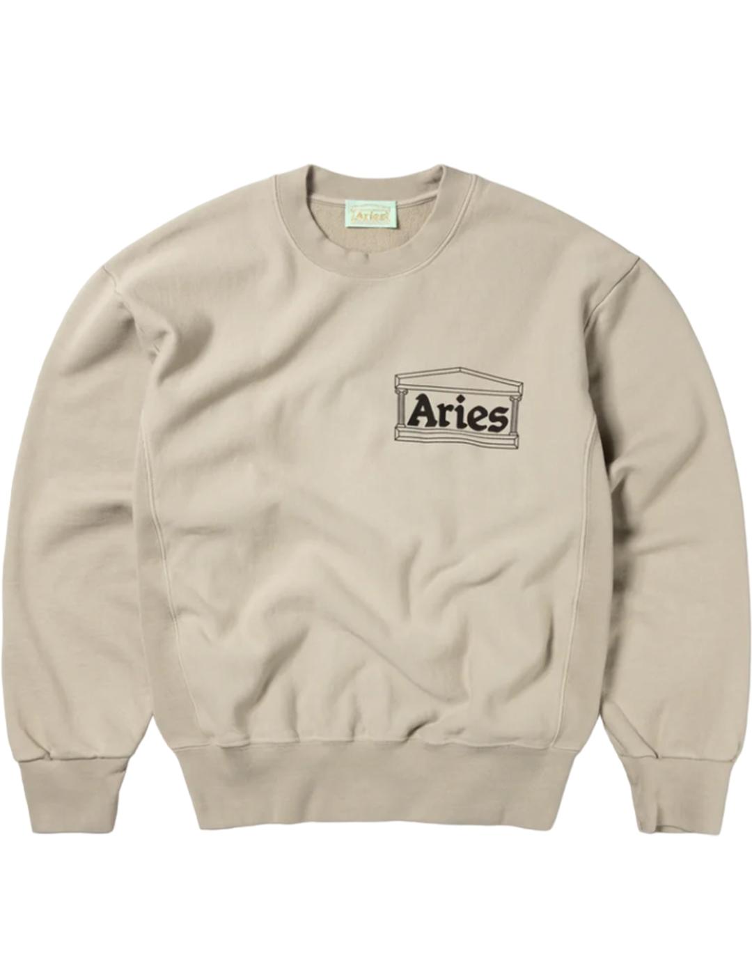 Sudadera Aries Premium Temple Beige Hombre