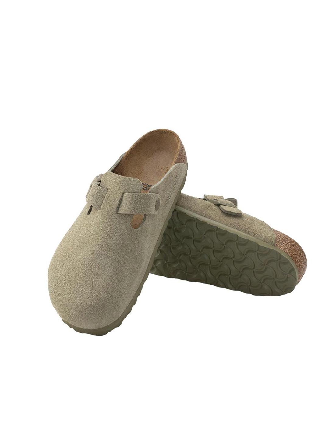 Zueco Birkenston Boston VL Faded Verde Unisex