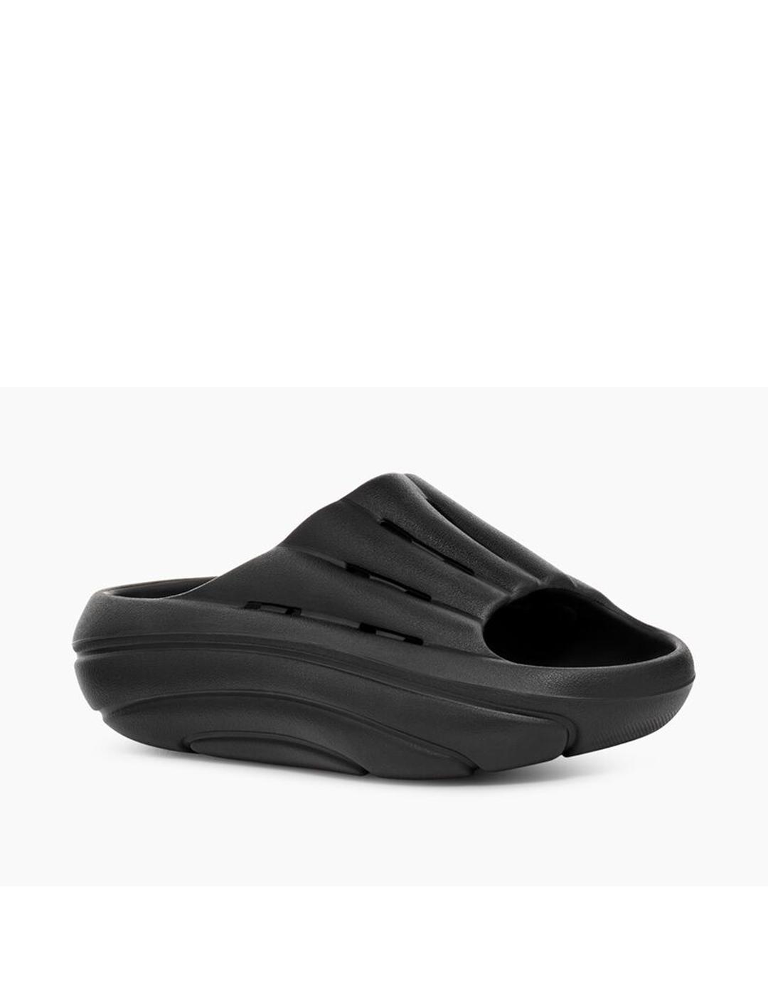 Sandalia Ugg FoamO Slide Negro Mujer