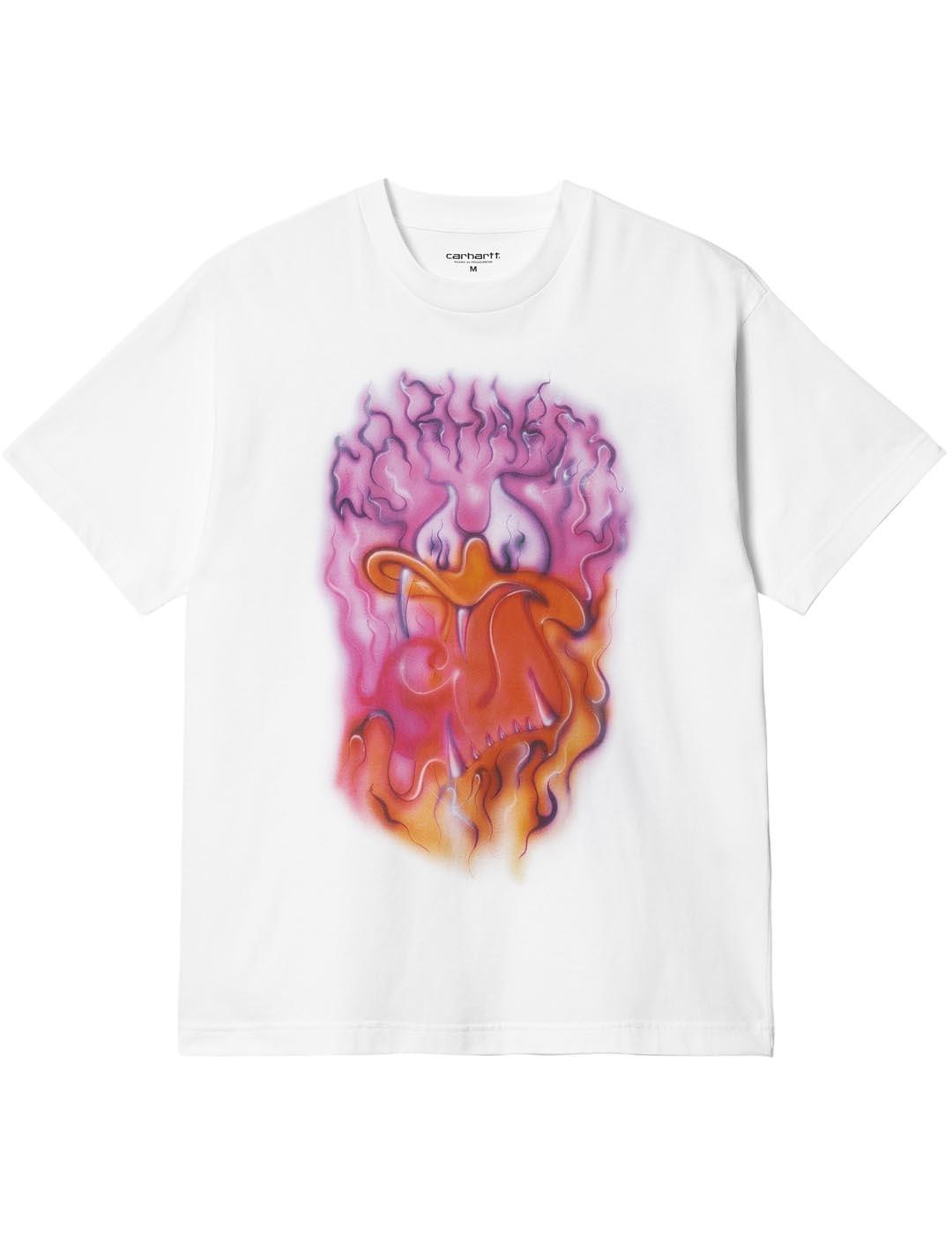 Camiseta Carhartt WIP Babybrush Duck Blanco Hombre