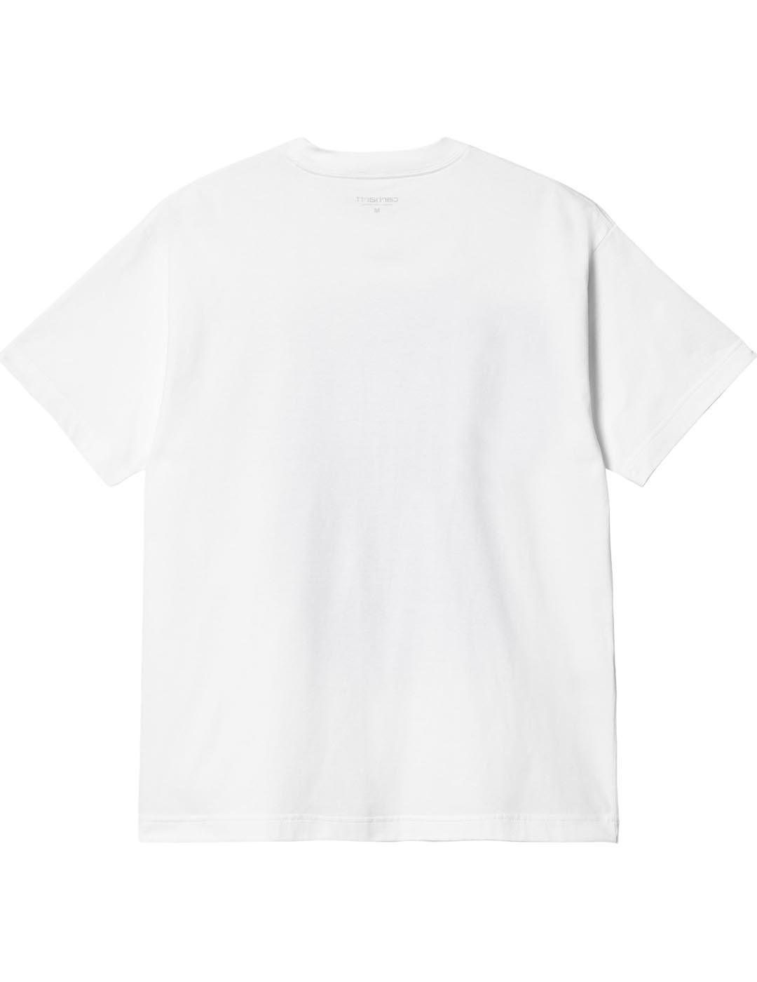 Camiseta Carhartt WIP Babybrush Duck Blanco Hombre