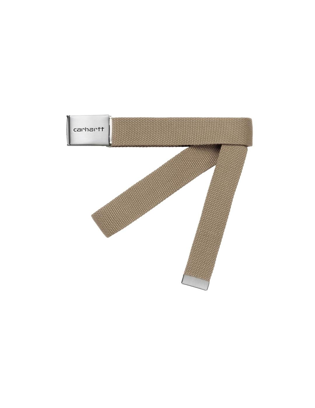 Cinturón Carhartt Wip Chrome Beige Unisex