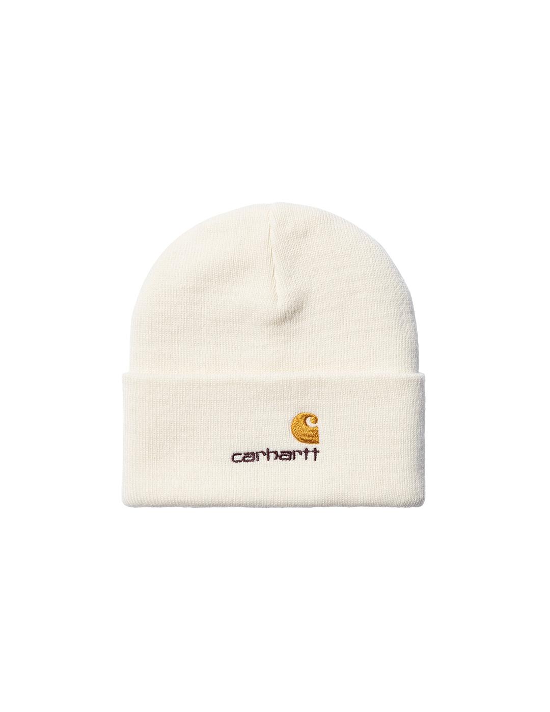 Gorro Carhartt Wip American Script Blanco Unisex
