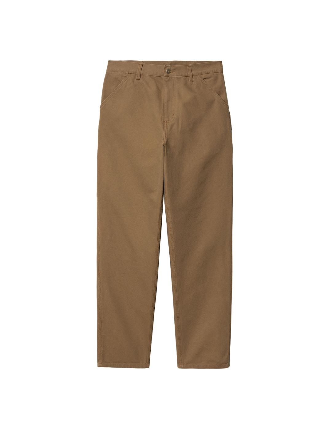 Pantalón Carhartt Wip Single Knee Marrón Hombre